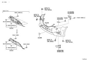 Front Bumper Moulding (Right) 52502-0P010 for Toyota Reiz