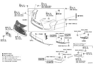 Front Bumper Cover 52119-4D956 for Lexus RX Series