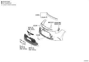 Front Bumper Cover 52119-F2937 for Toyota Levin