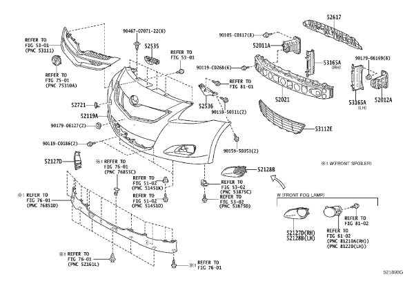 Front Bumper Bracket Left 52536-0D060 for Toyota Vios