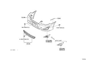 Front Fog Lamp Cover 52030-YK010 for Toyota Corolla