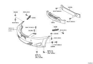 Front Bumper Foam 52611-53090 for Lexus IS250