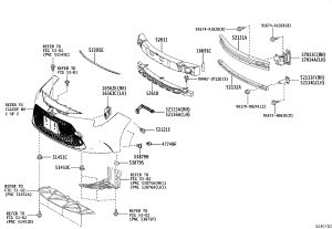 Front Bumper Frame Bracket 52133-12190 for Toyota Auris