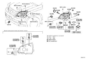 Headlight Assembly Right 81145-60Q10 for Lexus GX400