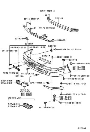 Front Bumper Right Side Seal 81481-12050 for Toyota Corolla