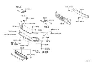 Front Bumper Grille 53102-0E030 for Toyota Highlander