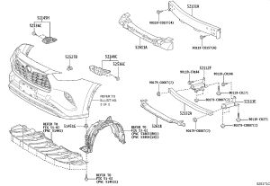 Front Bumper Foam 52611-0E180 for Toyota Highlander