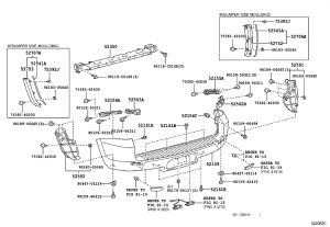 Left Upper Rear Bumper Bracket 52563-0R020 for Toyota RAV4