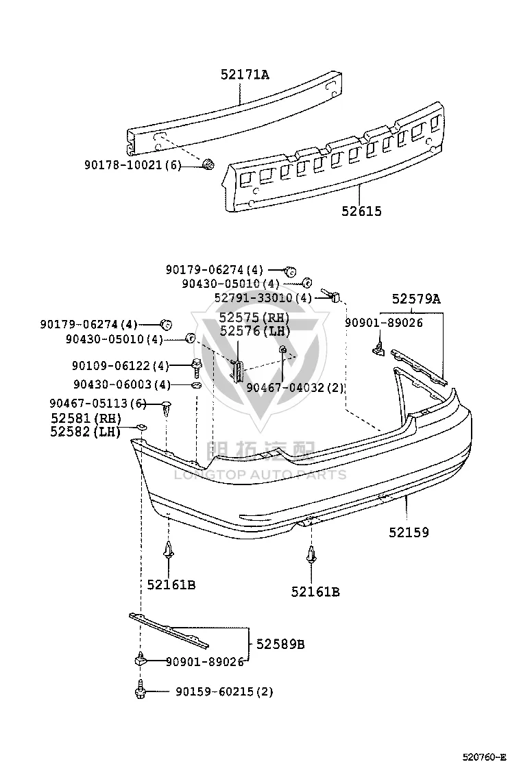 Original Part 90901-89026 for Toyota Windom, Crown & ES300