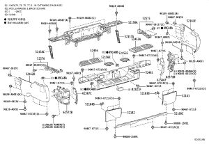 Rear Bumper Frame Bracket (Right) 52181-0C050 for Toyota Tundra