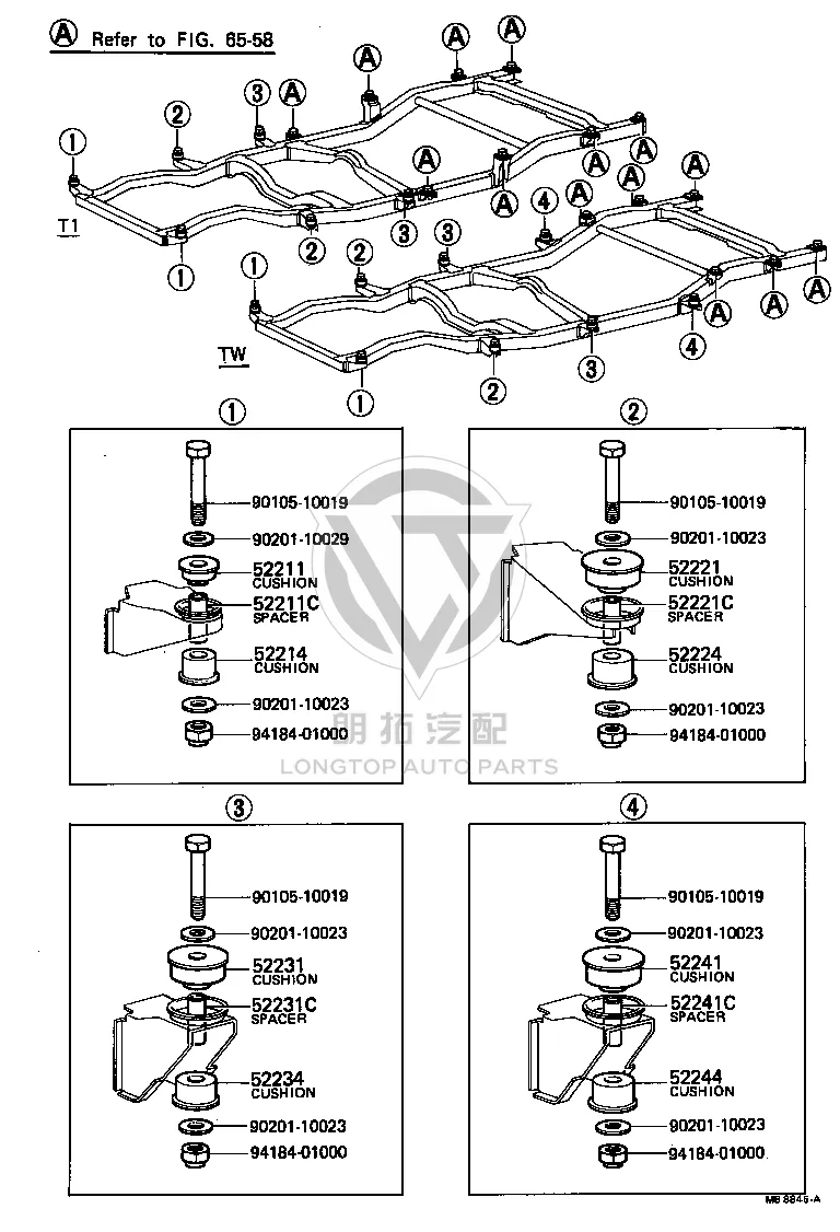 Plate Washer 90201-10029 for Toyota Qualis, Stout & T.U.V