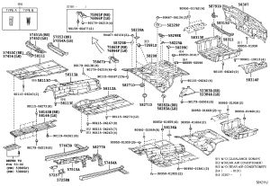 Differential No.1 Bracket Shield 52383-50010 for Toyota Celsior