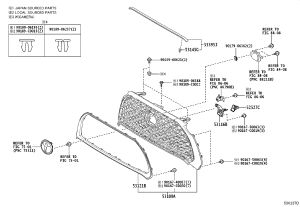 Middle Grid Sealing Strip 533950-A040 for Toyota Corolla