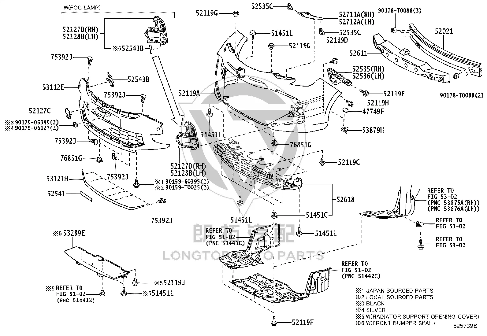 Snap Fastener 90159-T0009 for Toyota CAMRY