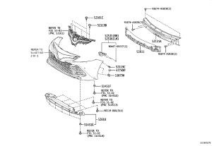 Front Bumper Bracket Left 52536-33060 for Toyota Camry