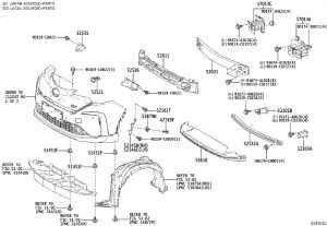 Front Bumper Bracket (Right) 52535-F4040 for Toyota C-HR