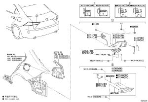 Inner Tail Light Assembly 81590-53172 for Lexus IS