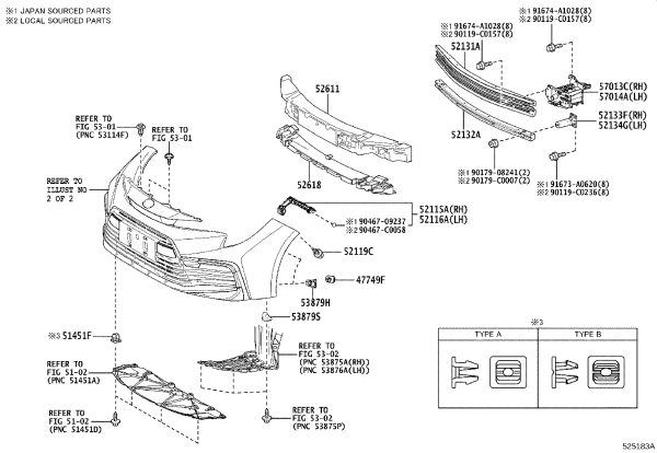 Front Bumper Foam 52611-02710 for Toyota Levin