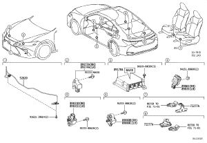 Airbag Computer 89170-33F10 for Lexus ES