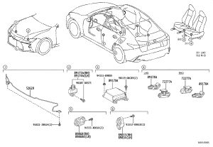 Pedestrian Protection Sensor 52620-50010 for Lexus ES350