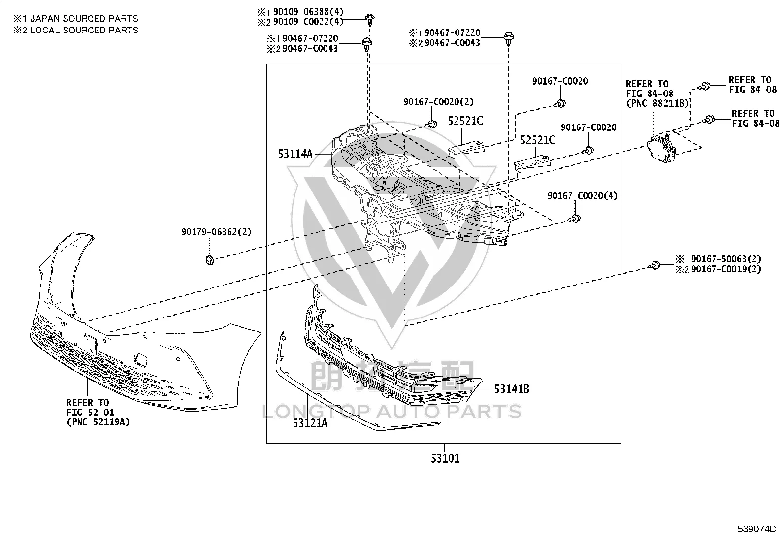 China Open 53101-06C60 for Toyota Camry