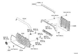 Central Net Frame 53121-0C120 for Toyota Tundra