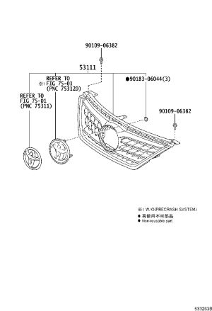 China Open 53101-0P030 for Toyota REIZ
