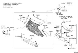 Grille Support 53115-33070 for Lexus ES350