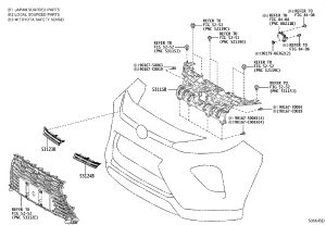 Grille Sub-Assembly Right 53123-0R090 for Toyota Wildlander