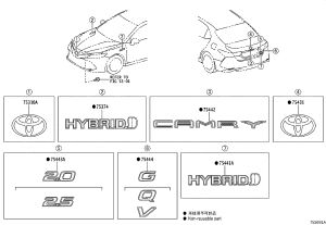 China Open Logo 90975-T2026 for Toyota Camry