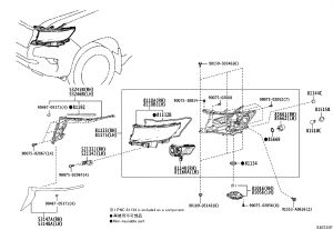 Headlamp High-Voltage Package 81016-60M70 for Toyota Land Cruiser Prado