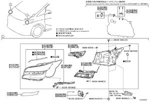 Headlamp High-Voltage Package 81056-58530 for Toyota Alphard