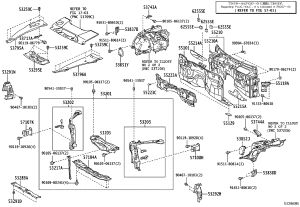 Water Tank Guard Upper Right 53795-50080 for Lexus LS460