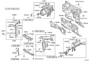 Water Tank Frame Crossbeam 53205-0N010 for Toyota Crown