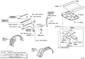 Front Fender Left 53802-60B60 for Toyota Land Cruiser