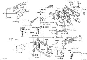 Front Hood Lock Bracket 53209-60062 for Toyota Land Cruiser