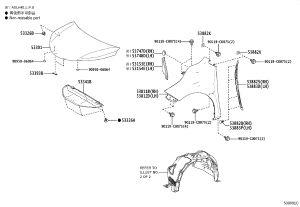 Front Fender (Left) 53812-08060 for Toyota Sienna