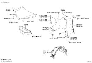 Front Fender (Right) 53811-08080 for Toyota GRANVIA