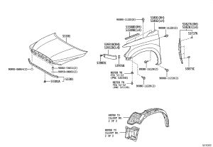 Front Left Fender Liner 53932-0C901 for Toyota Sequoia