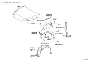 Front Fender (Right) 53801-0D030 for Toyota Yaris