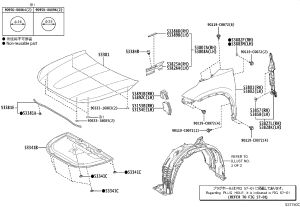 Front hood 53301-0E220 for Toyota Highlander