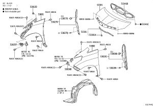 Front Fender Left 53802-58100 for Toyota Alphard