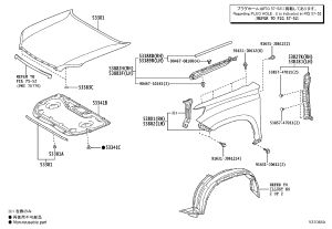 Front Fender Left 53802-60C40 for Toyota Land Cruiser Prado