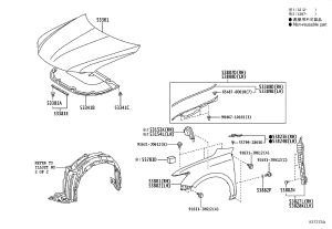 Snap fastener 55799-28030 for Toyota NOAH