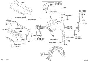 Front Fender Left 53802-V2010 for Toyota ALPHARD