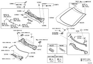 Front Windshield 56101-28540 for Toyota Previa