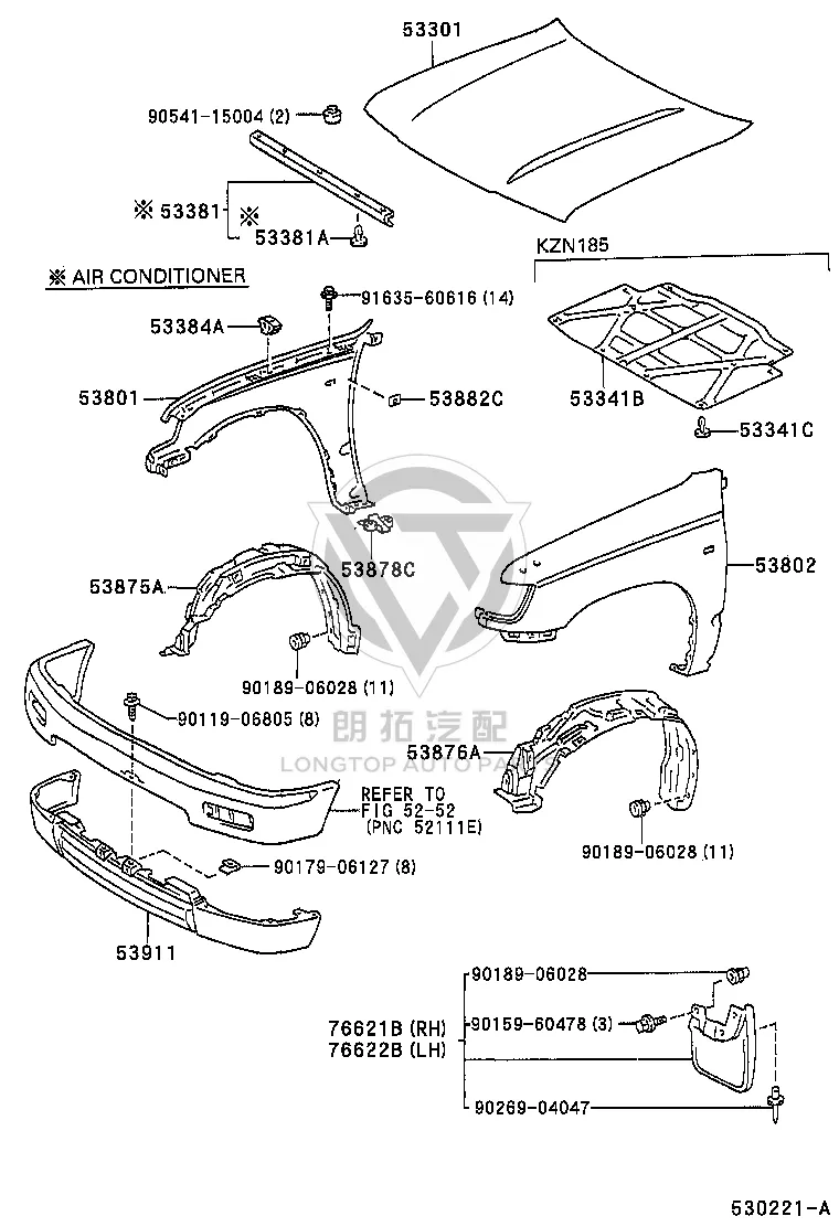 Buffer Rubber 53384-35010 for Toyota 4RUNNER