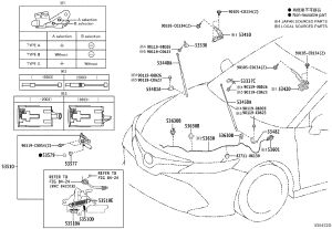 Front Engine Hood Hinge (Left) 53420-06450 for Toyota Camry
