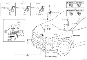 Front Hood Hinge (Right) 53410-0R140 for Toyota RAV4