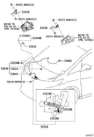 Hood Release Cable 53630-58060 for Toyota ALPHARD